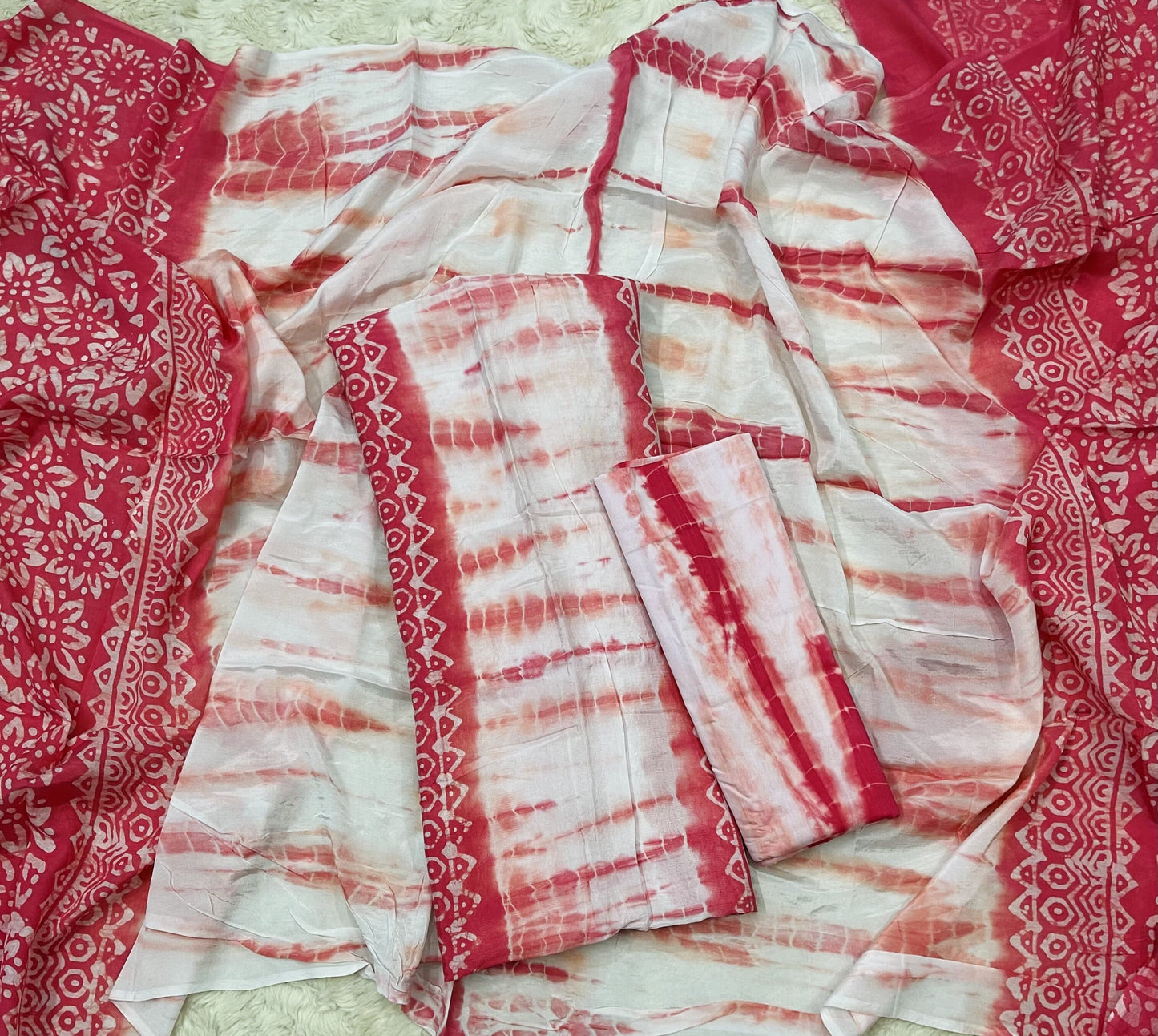 Unstitched Silk Batik Three Piece 293